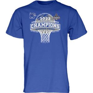 Memphis Tigers 2023 AAC Men's Basketball Conference Tournament Champions T Shirt