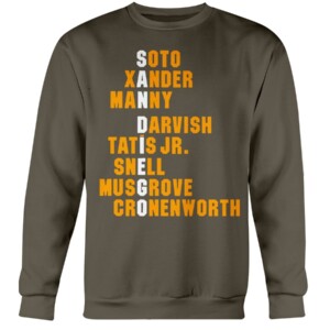 SAN DIEGO NAMES SHIRT San Diego Padres Crewneck