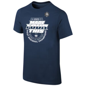 UConn Huskies 2023 NCAA Men's Basketball Tournament March Madness Final Four Regional Champions Locker Room T Shirt