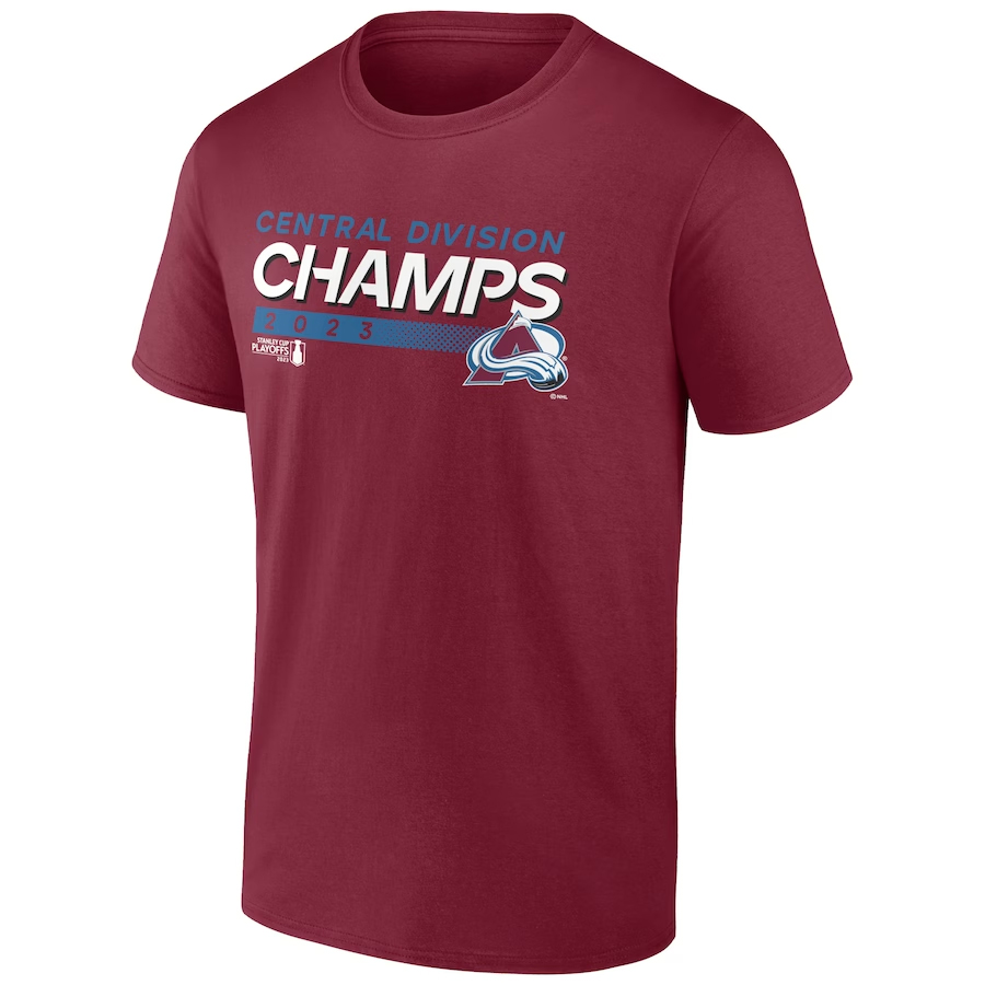 Colorado Avalanche - 2023 Central Division Champions T-Shirt - Ellieshirt