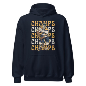Q SKELETON CHAMPS SHIRT 2023 NCAA Men's Ice Hockey National Champions