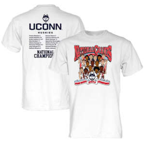 UConn Huskies 2023 NCAA Men's Basketball National Champions Roster T Shirt
