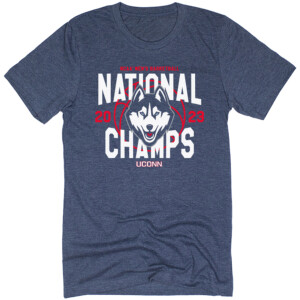 UConn Huskies 2023 NCAA Men's Basketball National Champions Tee Shirt