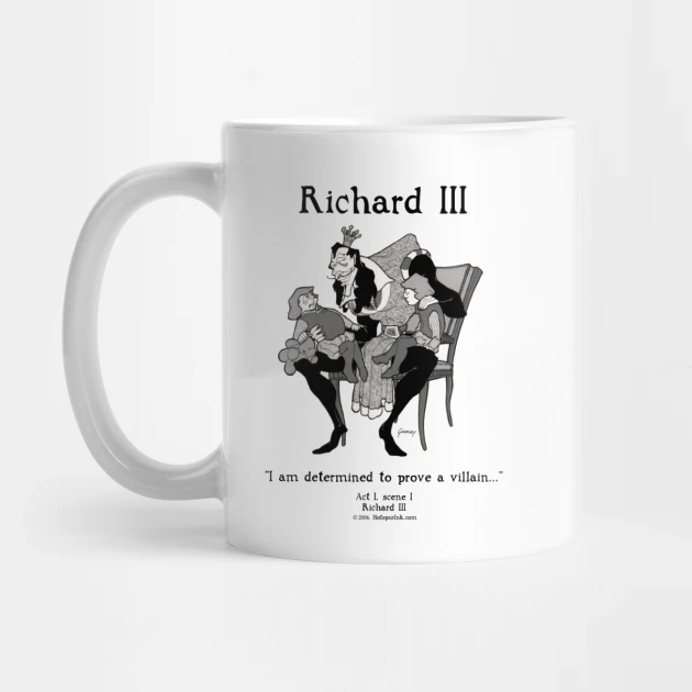 RICHARD III - Shakespeare Mug - Ellieshirt