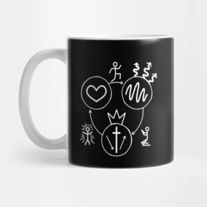 Three Circles Gospel Sticker Art Mug