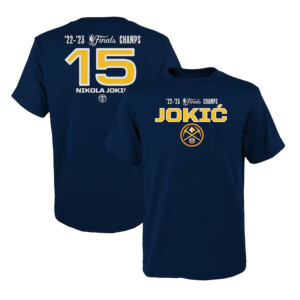 Nikola Jokic Denver Nuggets 2023 NBA Finals Champions Name & Number T Shirt