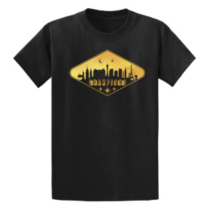VEGAS SKYLINE CHAMPIONS SHIRT Vegas Golden Knights 2023 Stanley Cup Champions