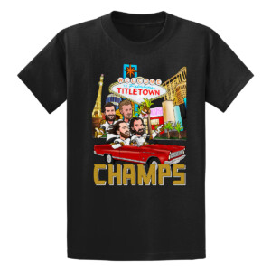 WELCOME TO FAMOUS TITLETOWN SHIRT Vegas Golden Knights 2023 Stanley Cup Champions Black