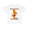 Therapy Made Me Too Strong Shirt Funny Garfield