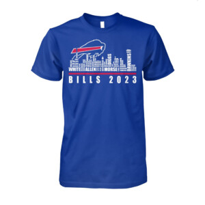 BILLS 2023 TEAM ROSTER CITY SKYLINE SHIRT Buffalo Bills