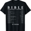 Bible Emergency Hotline Numbers Cool Christian T Shirts T Shirt