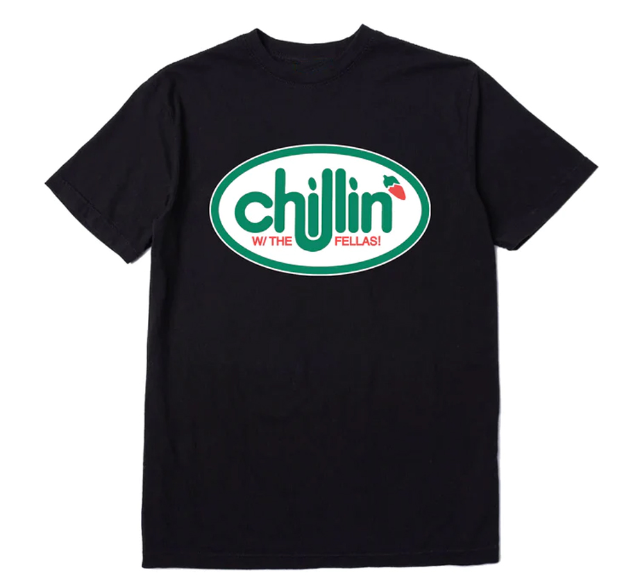 CHILLIN' W-THE FELLAS SHIRT Friday Beer, CHILI'S Grill & Bar restaurant CHILLIN' W THE FELLAS SHIRT Friday Beer, CHILI'S Grill & Bar restaurant