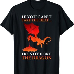 Cool Dragon Flame Spewing Flying Mythical Creature T Shirt