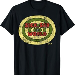 Daria Sick Sad World Drippy Text Eye Logo T Shirt