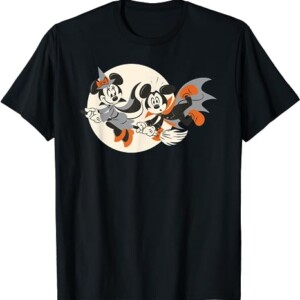 Disney Halloween Mickey and Minnie Flying T Shirt