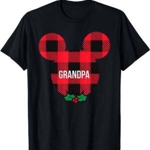 Disney Mickey Mouse GRANDPA Holiday Family T Shirt