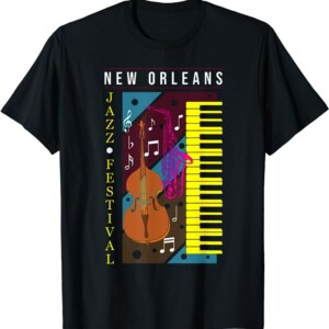 Jazz Music New Orleans Music Festival Musical Souvenir T Shirt