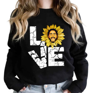 Peace Love Post Malones Shirt, Twelve Carat Tour Shirt, Sunflower Malone, Leopard Pattern, Rap Hip Hop Fan Shirt, Postyy Always Tired Stay Away Tee