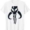 Star Wars The Mandalorian Simple Skull Symbol T Shirt