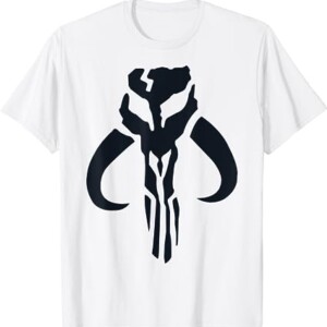 Star Wars The Mandalorian Simple Skull Symbol T Shirt