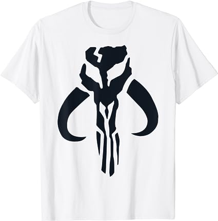Star Wars The Mandalorian Simple Skull Symbol T-Shirt Star Wars The Mandalorian Simple Skull Symbol T Shirt