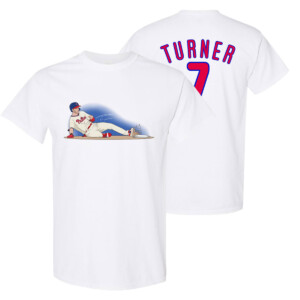 THE TURNER DRIP SHIRT Trea Turner, Philadelphia Phillies