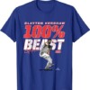 100% Beast Clayton Kershaw T Shirt MLBPA, Los Angeles Dodgers