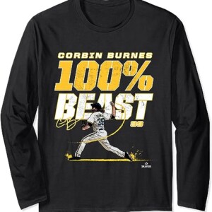 100% Beast Corbin Burnes Shirt MLBPA, Milwaukee Brewers