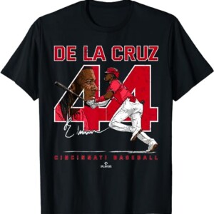 De La Cruz #44 Signature Shirt De La Cruz, MLBPA, Cincinnati Reds