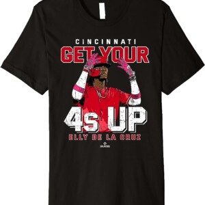 Get Your 4s Up Shirt De La Cruz, MLBPA, Cincinnati Reds