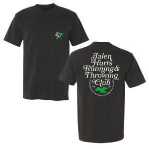 JALEN HURTS RUNNING & THROWING CLUB SHIRT Philadelphia Eagles