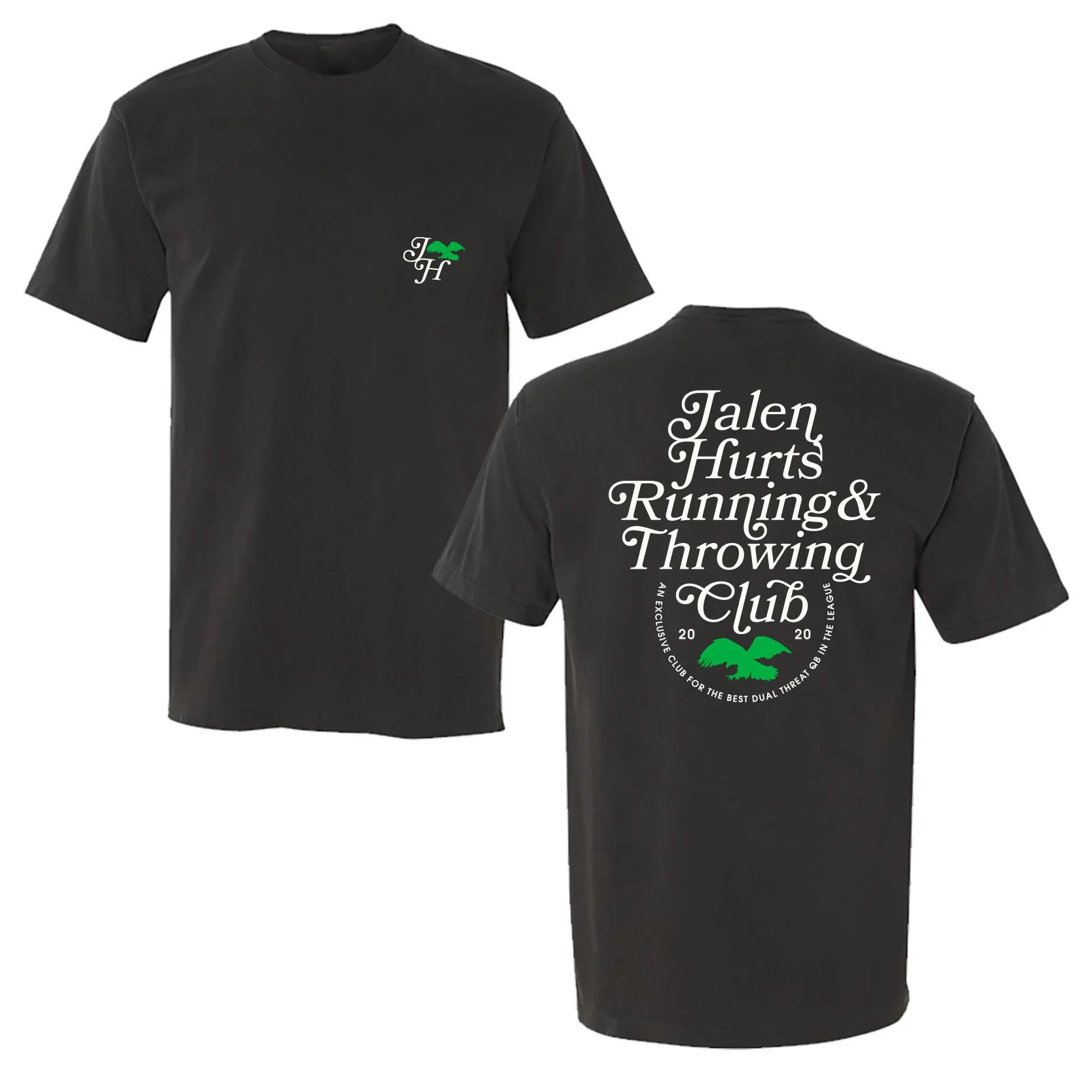 JALEN HURTS RUNNING & THROWING CLUB SHIRT Philadelphia Eagles JALEN HURTS RUNNING & THROWING CLUB SHIRT Philadelphia Eagles