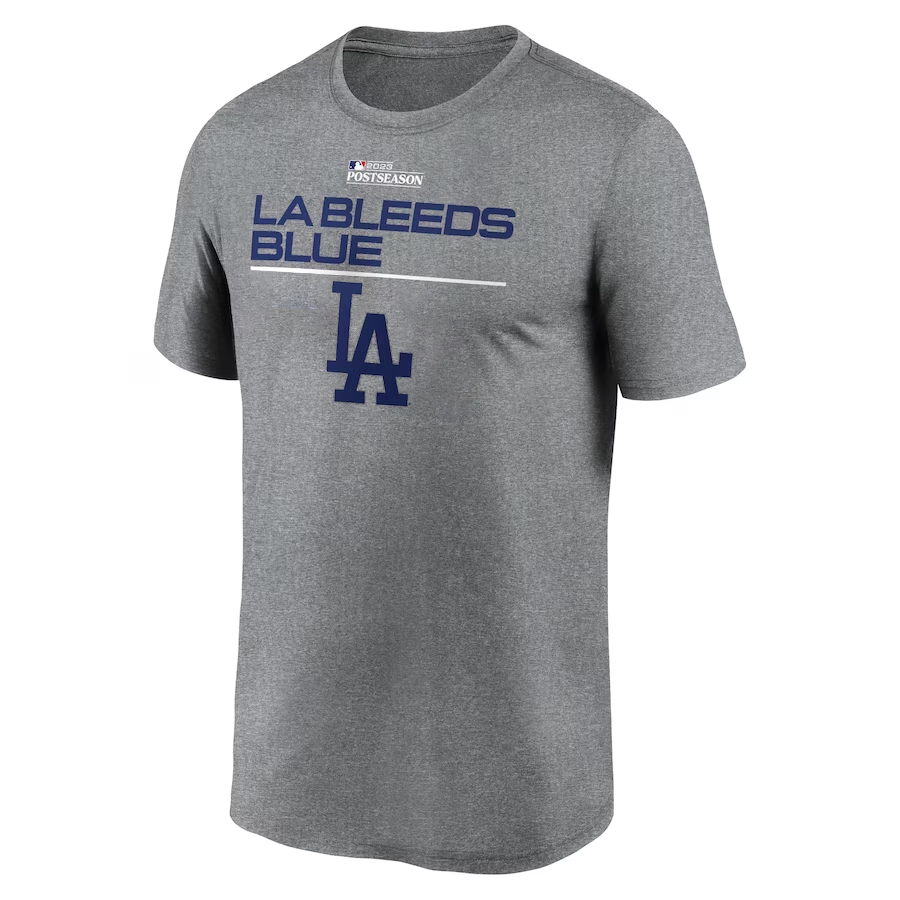 LA BLEEDS BLUE SHIRT MLB 2023 Postseason, Los Angeles Dodgers LA BLEEDS BLUE SHIRT MLB 2023 Postseason, Los Angeles Dodgers