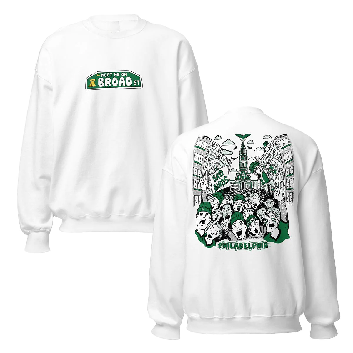 MEET ME ON BROAD STREET SHIRT SKO BIRDS, Philadelphia Eagles MEET ME ON BROAD STREET SHIRT SKO BIRDS, Philadelphia Eagles