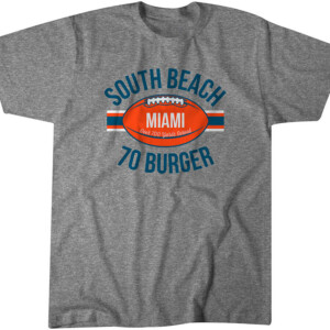 SOUTH BEACH 70 BURGER SHIRT Miami Dolphins
