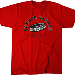 1ST GOAL SHIRT Connor Bedard, Chicago Blackhawks