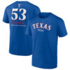 Adolis Garcia 2023 American League Champions Player Name & Number Shirt Texas Rangers