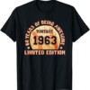 Baseball Fan Vintage 1963 60th Birthday T Shirt