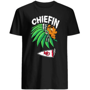 Chiefin Weed Smoking Indian Shirt Kansas City Chiefs