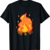 Halloween Costume DIY Last Minute Fire Couple Matching Party T Shirt