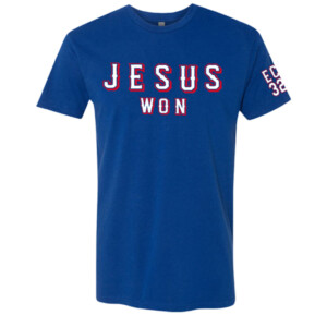 Jesus Won Shirt Evan Carter, Texas Rangers