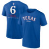 Josh Jung 2023 American League Champions Player Name & Number Shirt Texas Rangers