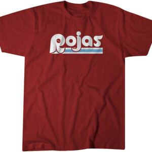 ROJAS PHILADELPHIA TEXT SHIRT Johan Rojas, Philadelphia Phillie