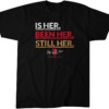 S HER. BEEN HER. STILL HER. SHIRT A'ja Wilson, 2023 WNBA FINALS CHAMPIONS ROSTER, Las Vegas Aces