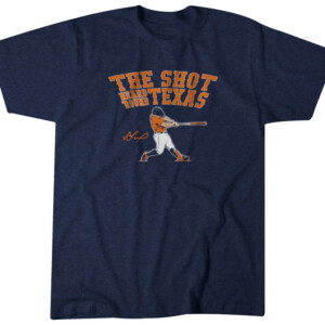THE SHOT HEARD 'ROUND TEXAS SHIRT José Altuve, Houston Astros