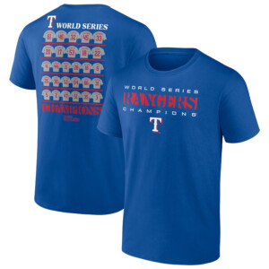 2023 World Series Champions Jersey Roster T Shirt Texas Rangers