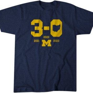 3 0 IN THE GAME SHIRT Michigan Football, Michigan Wolverines