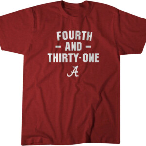 4TH AND 31 SHIRT Jalen Milroe, Alabama Crimson Tide
