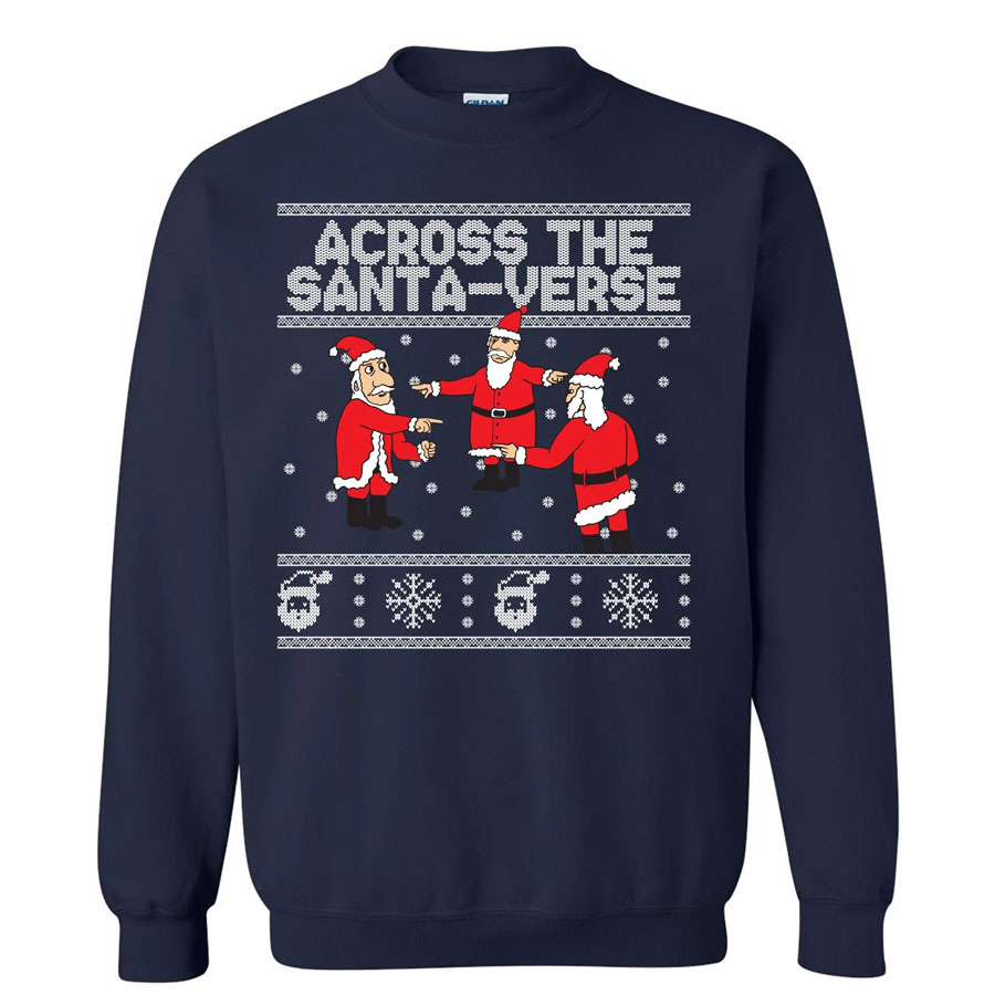 ACROSS THE SANTA-VERSE UGLY SWEATER Spider-Man Double Identity ACROSS THE SANTA VERSE UGLY SWEATER Spider Man Double Identity