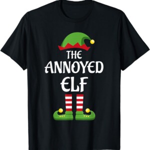 Annoyed Elf Family Matching Group Christmas Shirt